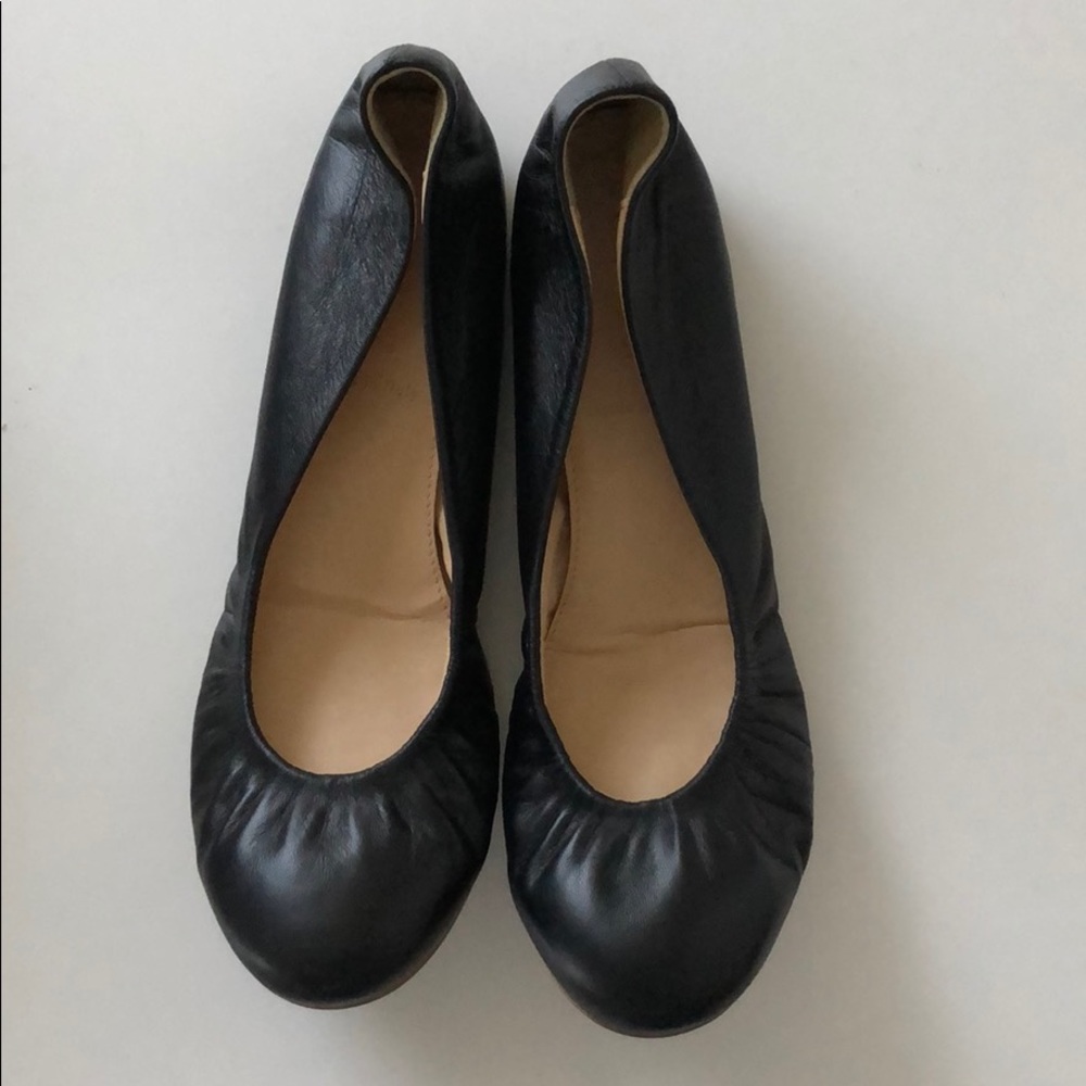 J Crew Black Ballet Flats